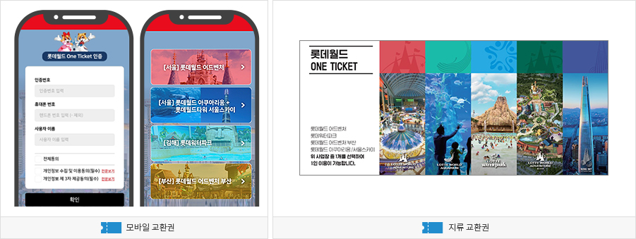 모바일 교환권, 지류 교환권