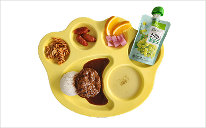 보라보라 푸드팰리스 떡갈비 어린이 세트