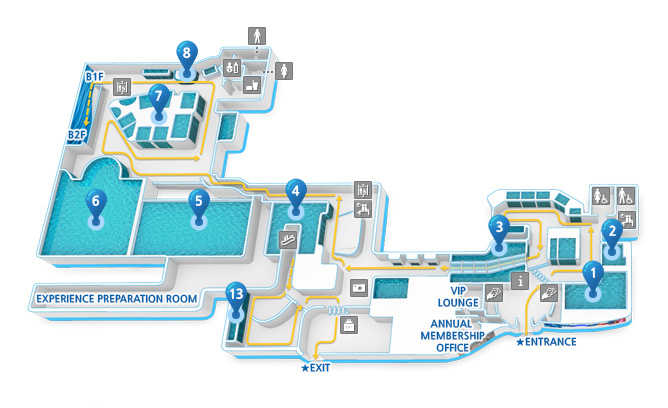 Aquarium B1F map